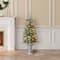 4ft. Pre-Lit Pine Artificial Christmas Porch Tree, Warm White LED Lights